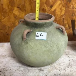 Green planter flower pot