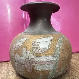 5 inch brass vase