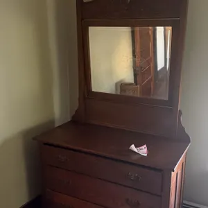 Dresser with mirror, 43 x 20 x 77”