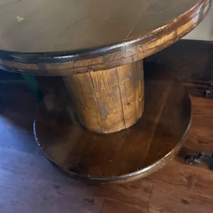 Spool table, 28 x 24”