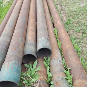 F - 2 - Oil Rig Steel Pipes 32ft long x 6" diameter inside