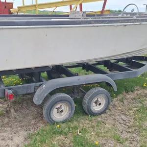 F - 2 Axle Boat Trailer with Boat - Boat trailer is in good condition.