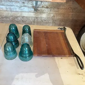 Paper Cutter & Glass Insulators
