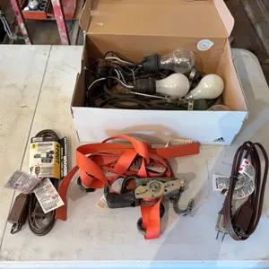 Extension Cords, Ratchet Straps & Lights