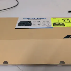 Point-to-point 4K HDMI extender. Features 70-meter range, 60Hz HDR, zero latency, and KVM function. Includes transmitter and receiver units in origina