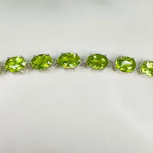 Sterling Silver Peridot Bracelet