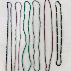 Amethyst, Iolite and Garnet Beaded Necklaces