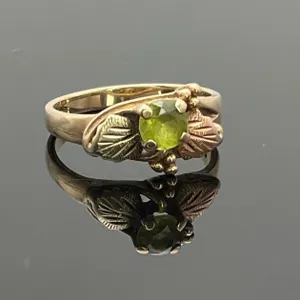 Peridot Gold Ring