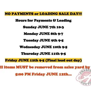 PICKUP & LOADING HOURS
