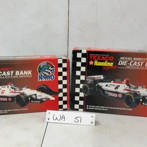 Texaco Mario Andretti 1994 and Michael Andretti 1995 1/24 Scale Die-Cast Indy Car Banks