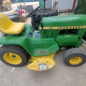 John Deere 112 Square-Fender Garden Tractor with Mower Deck Needs Tune up Not Running from Sitting