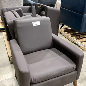 GROUP OF 4 DARK BROWN LEATHER CHAIRS