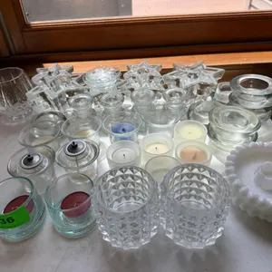 Mixed lot of Glass Votive Holders Ornaments