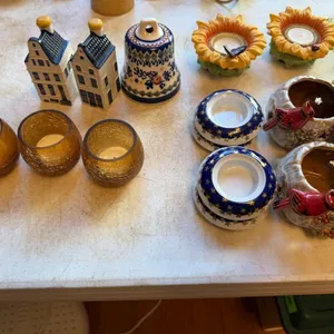 Mixed lot of Candle Holders and Vases