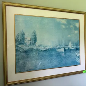 Claude Monet Impression Print 1975 Blue