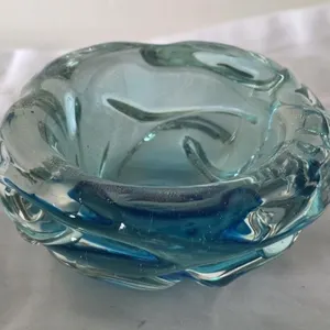 Murano gold fleck Art Glass Dish