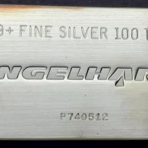 100 Troy Oz. Silver Bar By Engelhard w/
