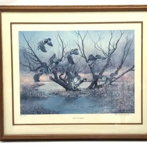 �Willow Pond-Mallards� by M. Wayne Willis Print,