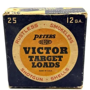 EMPTY Vintage Peters Victor Target Loads Box