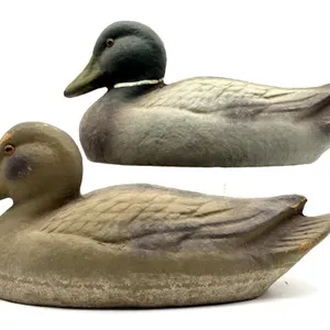 Vintage Carry-Lite Mallard Decoy Pair 14� x 5.5�