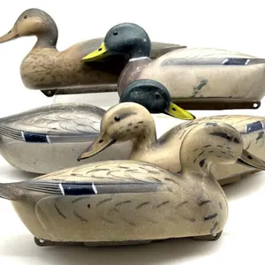 (5) Vintage Plastic Duck Decoys