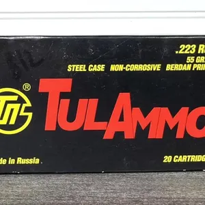 (20) Rounds .223 REM 55GR HP TulAmmo