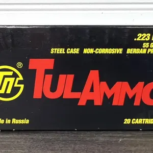 (20) Rounds .223 REM 55GR HP TulAmmo