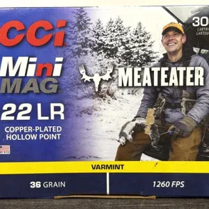 (300) Rounds CCI .22LR Mini Mag Copper-Plated