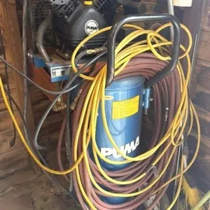 Puma Air Compressor 20 Gal. 120V, Hoses & Reel