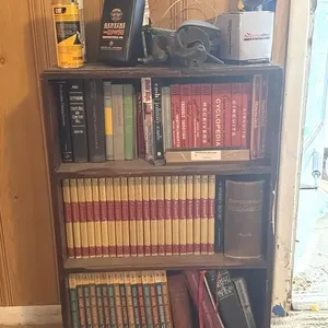 Books, Shelf, Tools, and More (vise is broken)