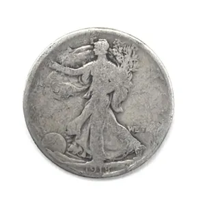 1918 Walking Liberty Half Dollar 
- very worn