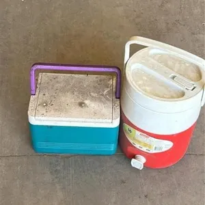 Coleman jug and cooler