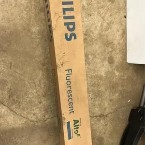 Box of fluorescent bulbs