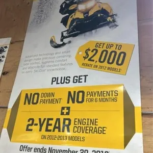 Skidoo dealership poster