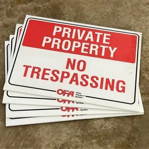4 Private property signs