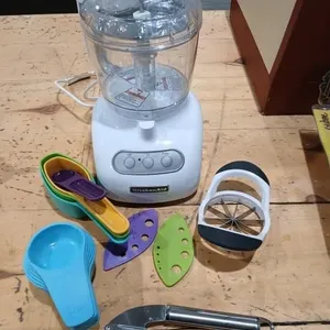 Bundle with White Kitchen aid food processor,