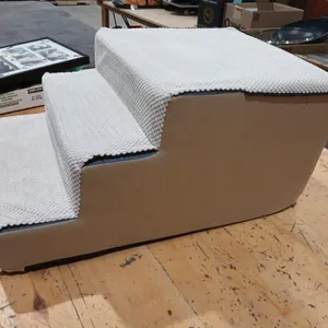 3 step Cozy Kiss foam pet steps, 14"H x 29"L