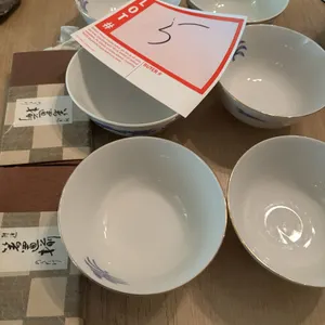 Noritake chopstick holders and Tatung bowls