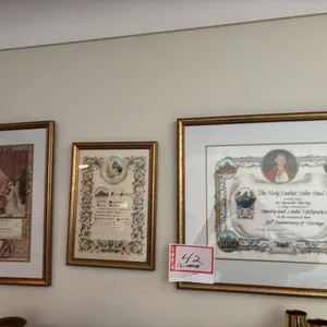 3 - certificates in frames from church