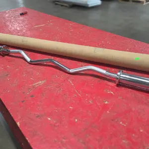 (2) New Rage Fitness Olympic EZ Curl Bars