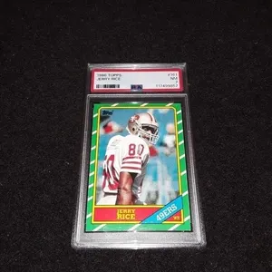 1986 Topps Jerry Rice PSA 7