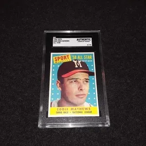 1958 Topps Eddir Mathews SGC Authentic