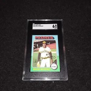1975 Topps Mini Willie McCovey SGC 6