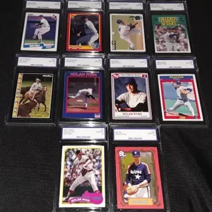 Nolan Ryan 10 Card Graded Lot