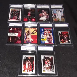 Michael Jordan 10 Card Graded Lot