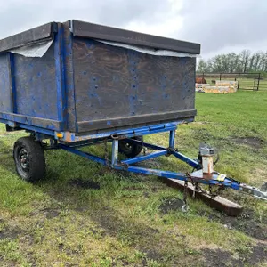 HOME BUILT 9FT X 6FT MANUAL DUMP TRAILER S/N 32074