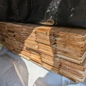 Rustic Cedar Tongue & Groove V-Joint, 4x6, 144 pieces, 6' lengths, 864 linear ft, 360 sq ft
