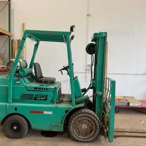 White Propane Forklift
