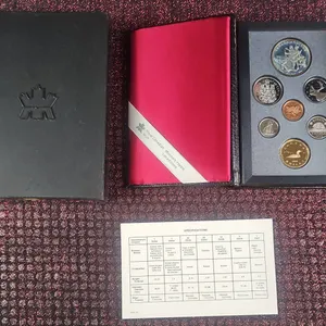 1990 Canada Proof Coin Set with Box and COA