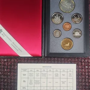 1992 Royal Canadian Mint 7-Coin Proof Set